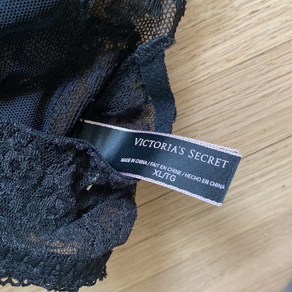 NWOT Victoria Secret Black Lace Racerback Bralette - Picture 5 of 5